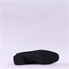 Miss Elastic Fax Block Heel Ankle Boot - Black Stretch
